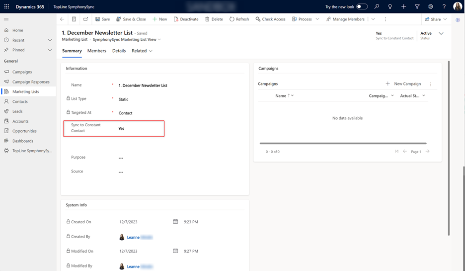 sync with one click